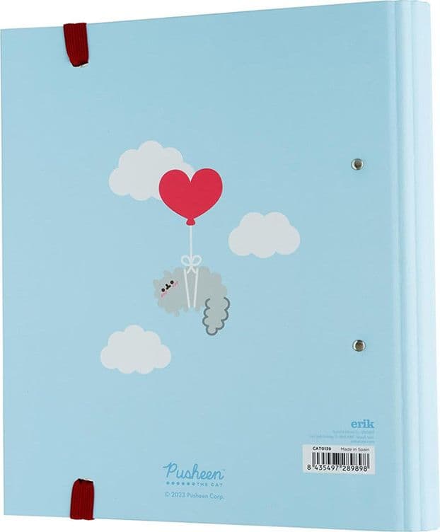 Pusheen - Raccoglitore A4 della collezione Purrfect Love (2 anelli, elastico) - 2