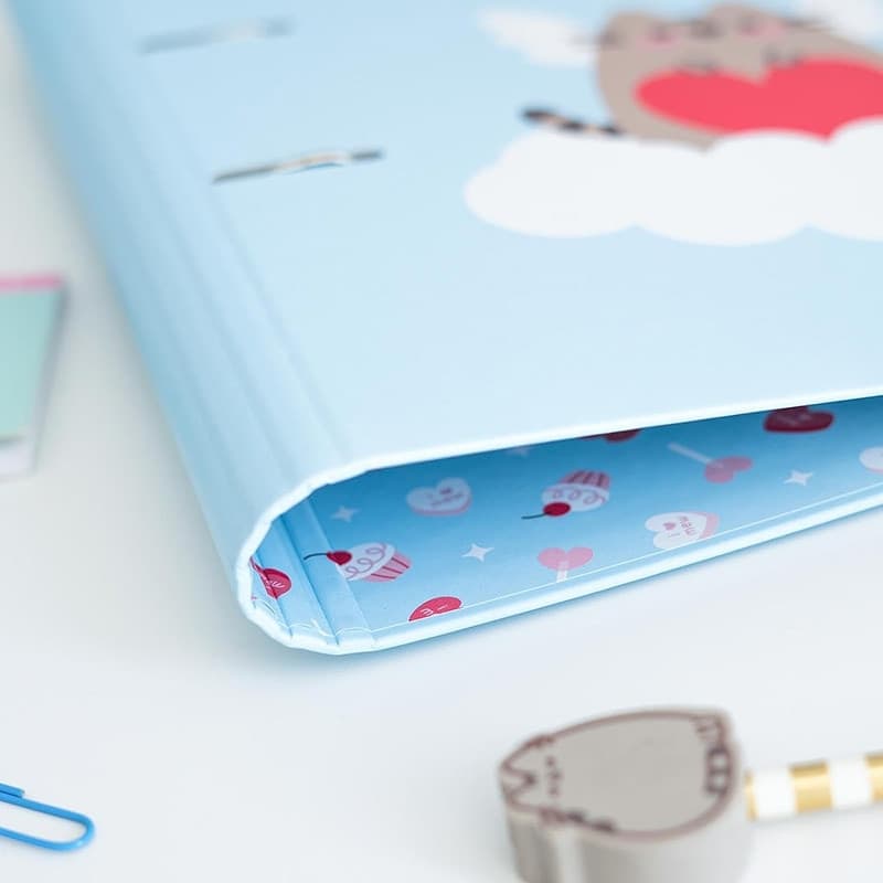 Pusheen - Raccoglitore A4 della collezione Purrfect Love (2 anelli, elastico) - 5