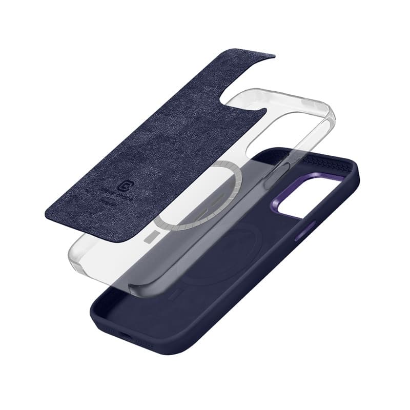 Crong Color Cover LUX Magnetic - Custodia MagSafe per iPhone 15 Pro Max (blu navy) - 2