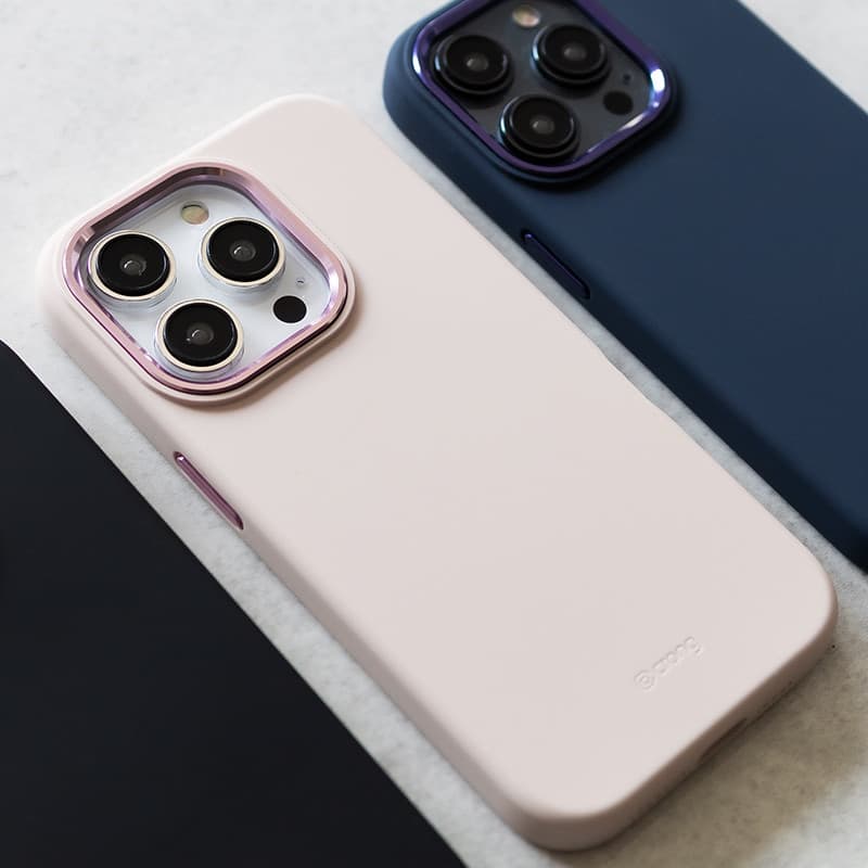 Crong Color Cover LUX Magnetic - Custodia MagSafe per iPhone 15 Pro Max (blu navy) - 9