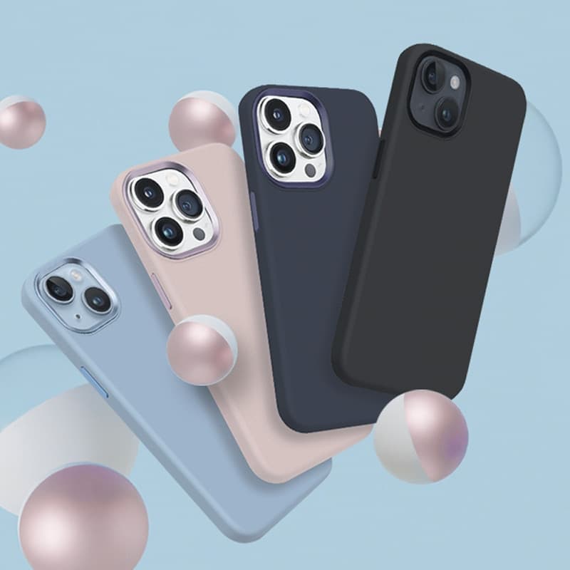 Crong Color Cover LUX Magnetic - Custodia MagSafe per iPhone 15 Pro Max (blu navy) - 10
