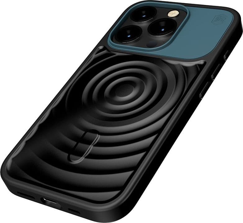 STM Reawaken Ripple MagSafe - Case for iPhone 15 Pro Max (Black / Atlantic) - 13