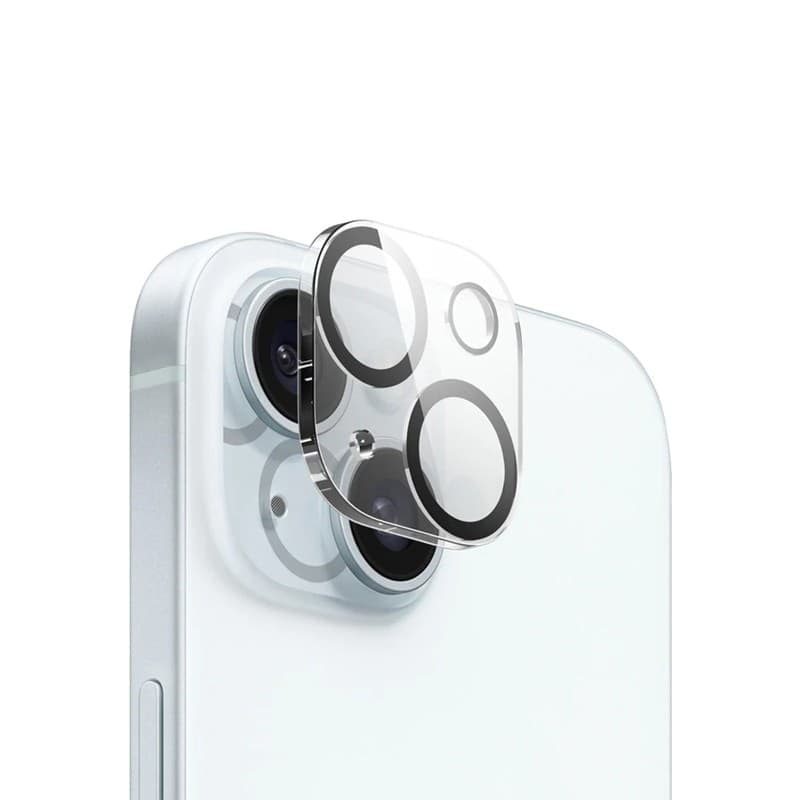 Crong Lens Shield - Vetro per la fotocamera e l'obiettivo dell'iPhone 15 / iPhone 15 Plus - 3