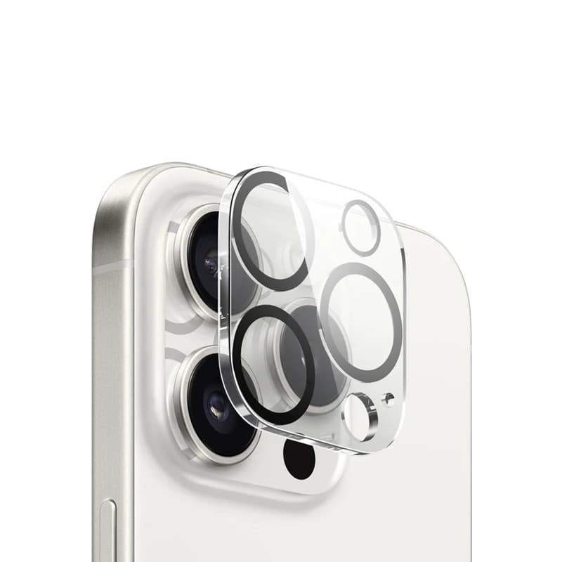 Crong Lens Shield - Vetro per la fotocamera e l'obiettivo dell'iPhone 15 Pro / iPhone 15 Pro Max - 3