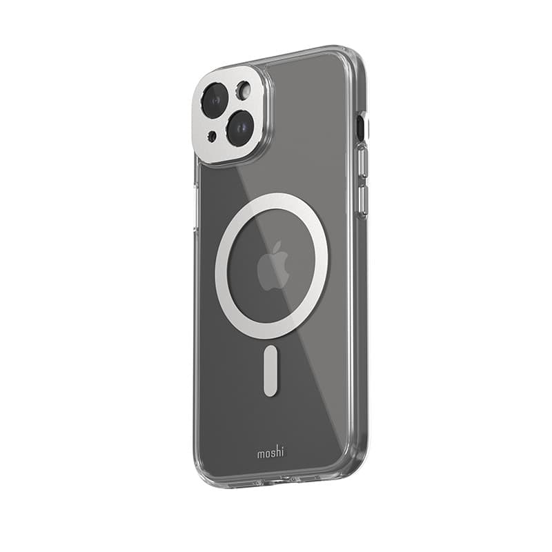 Moshi iGlaze MagSafe - Case for iPhone 15 Plus (Luna Silver) - 2