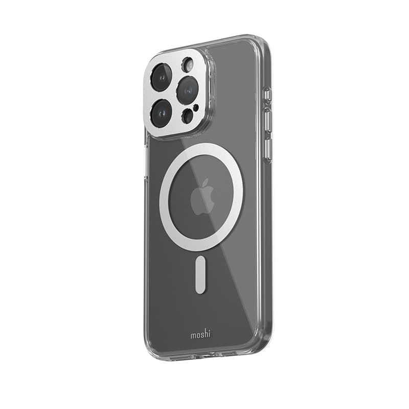 Moshi iGlaze MagSafe - Case for iPhone 15 Pro Max (Luna Silver) - 2