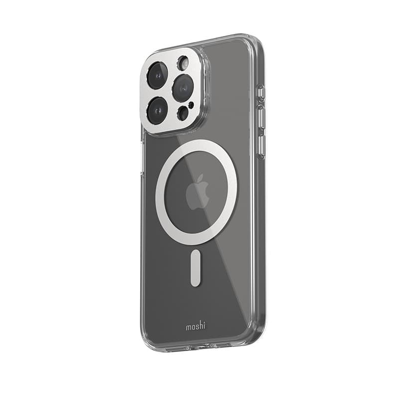 Moshi iGlaze MagSafe - Case for iPhone 15 Pro Max (Luna Silver) - 7