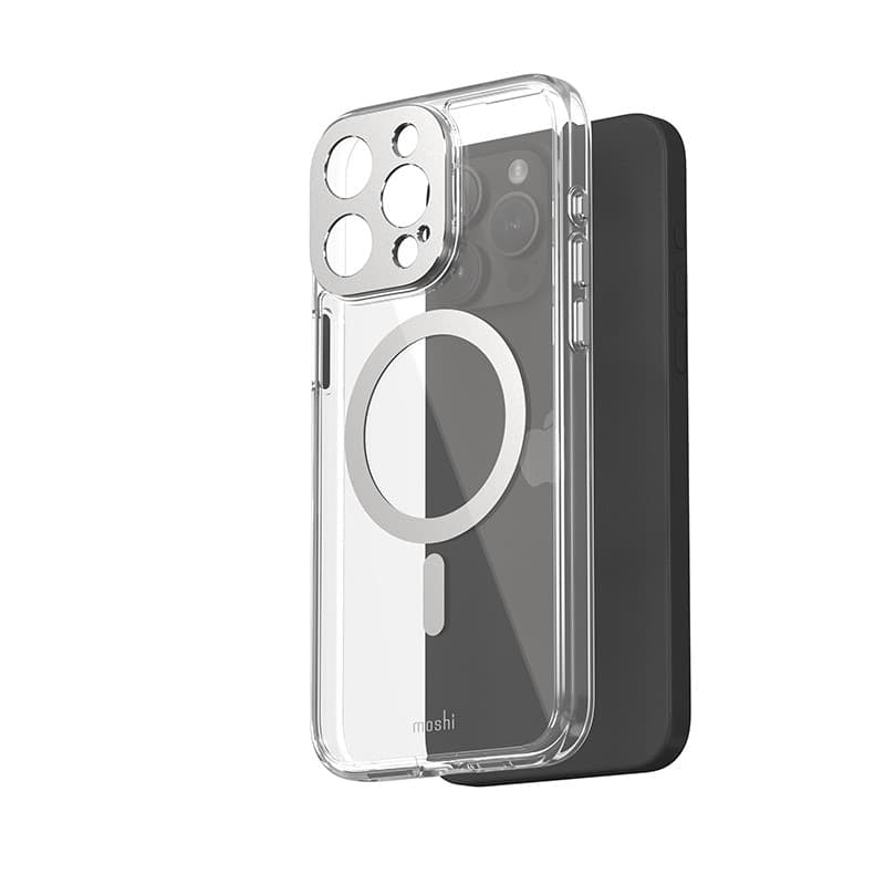 Moshi iGlaze MagSafe - Case for iPhone 15 Pro Max (Luna Silver) - 8