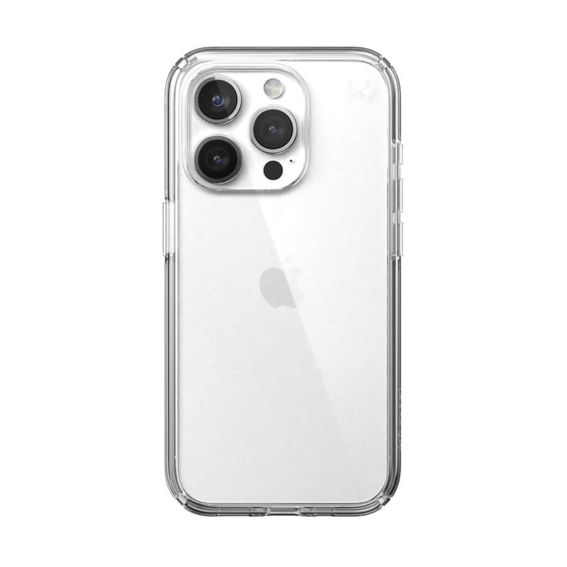 Speck Presidio Perfect-Clear - Custodia per iPhone 15 Pro (trasparente) - 15