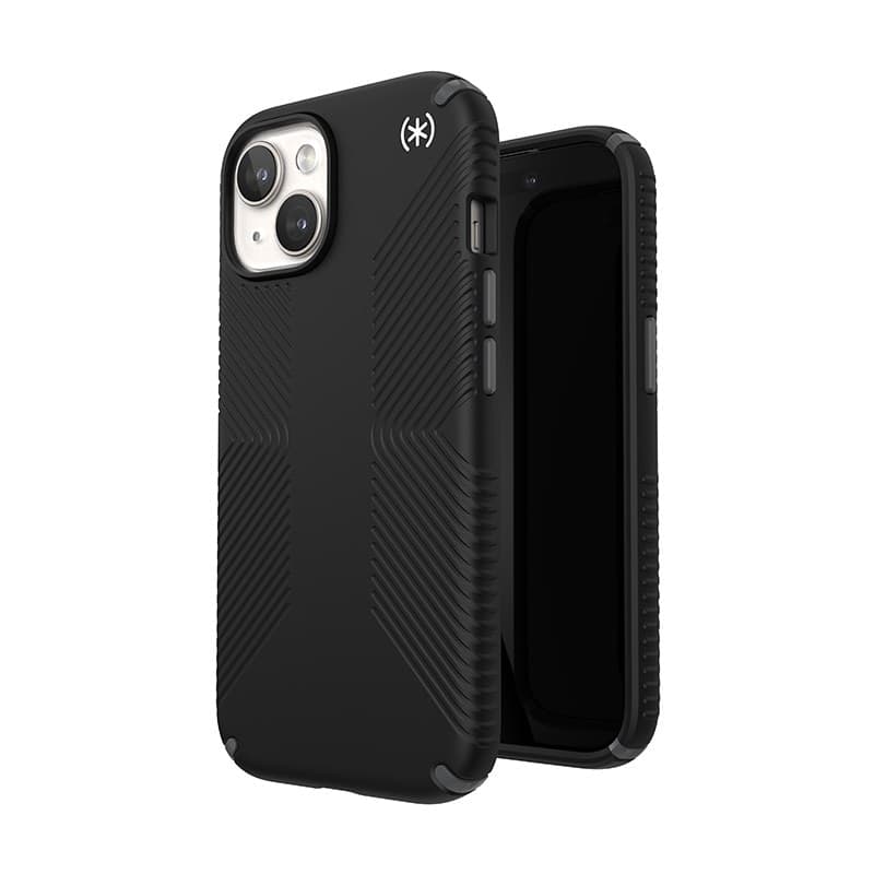 Speck Presidio2 Grip Magsafe - Custodia per iPhone 16e / iPhone 15 / iPhone 14 / iPhone 13 (Nero / Grigio ardesia / Bianco) - 11