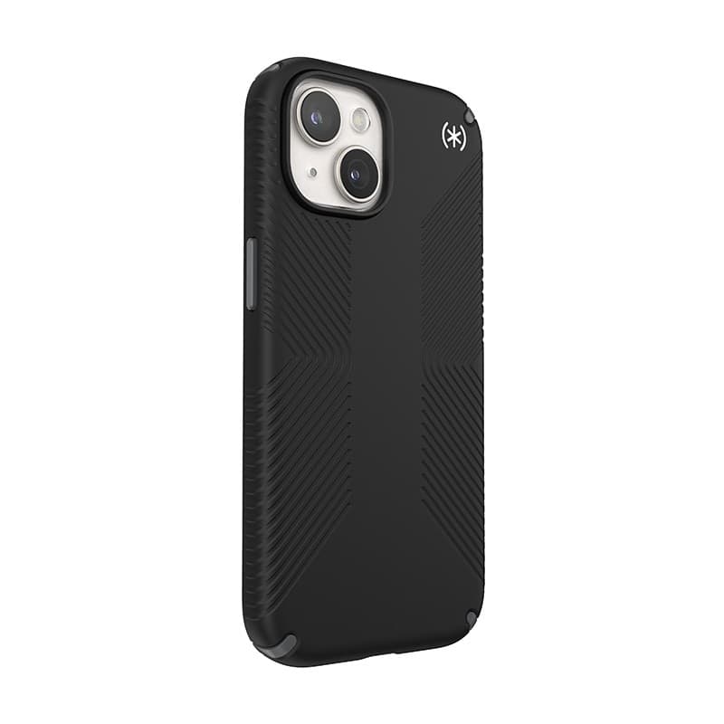 Speck Presidio2 Grip Magsafe - Custodia per iPhone 16e / iPhone 15 / iPhone 14 / iPhone 13 (Nero / Grigio ardesia / Bianco) - 13