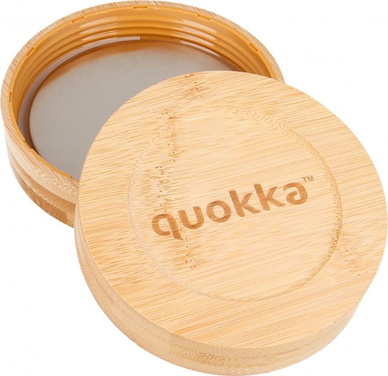 Quokka Deli Food Jar - Contenitore per alimenti in vetro / Lunchbox 820 ml (effetto legno) - 3