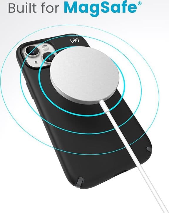 Speck Presidio2 Pro Magsafe - Custodia per iPhone 16e / iPhone 15 / iPhone 14 / iPhone 13 (Nero / Grigio ardesia / Bianco) - 12