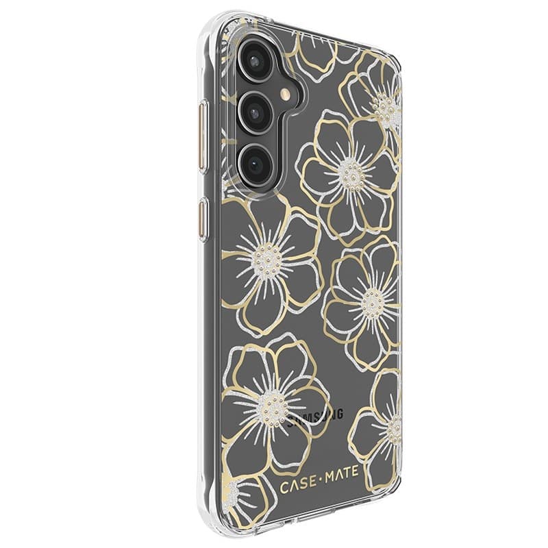 Case-Mate Floral Gems - Case for Samsung Galaxy S23 FE 5G (Gold) - 12