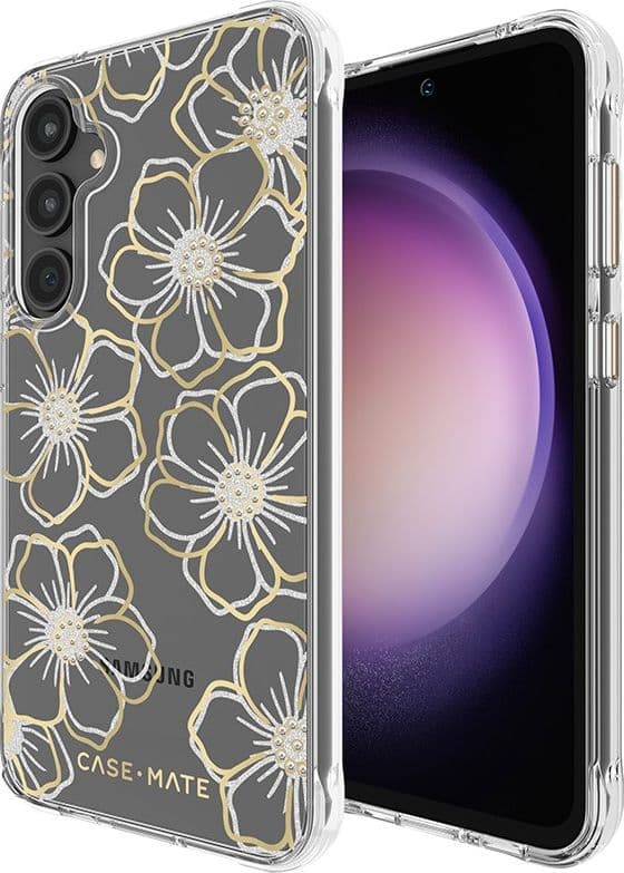 Case-Mate Floral Gems - Case for Samsung Galaxy S23 FE 5G (Gold) - 16
