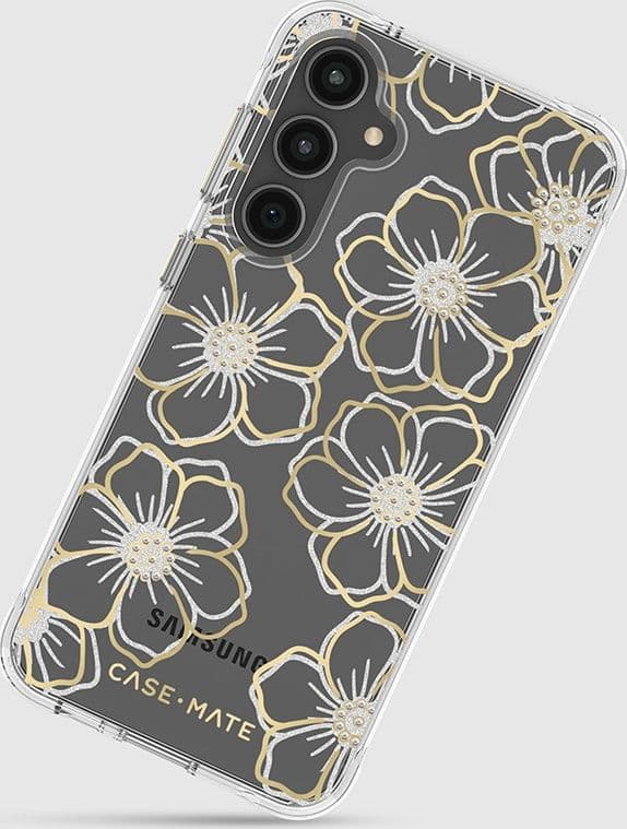 Case-Mate Floral Gems - Case for Samsung Galaxy S23 FE 5G (Gold) - 18