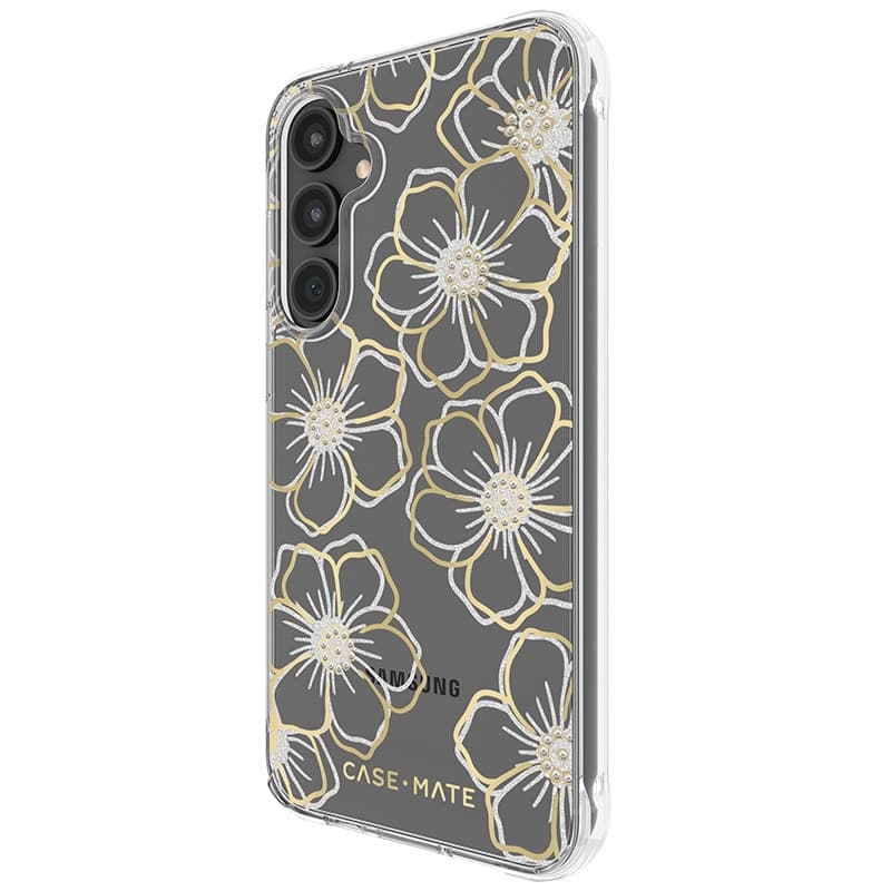 Case-Mate Floral Gems - Case for Samsung Galaxy S23 FE 5G (Gold) - 3
