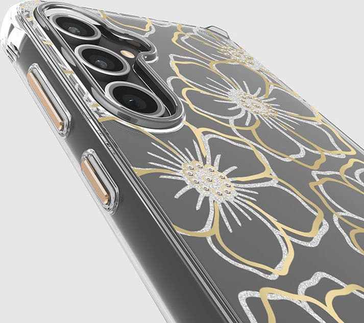 Case-Mate Floral Gems - Case for Samsung Galaxy S23 FE 5G (Gold) - 9