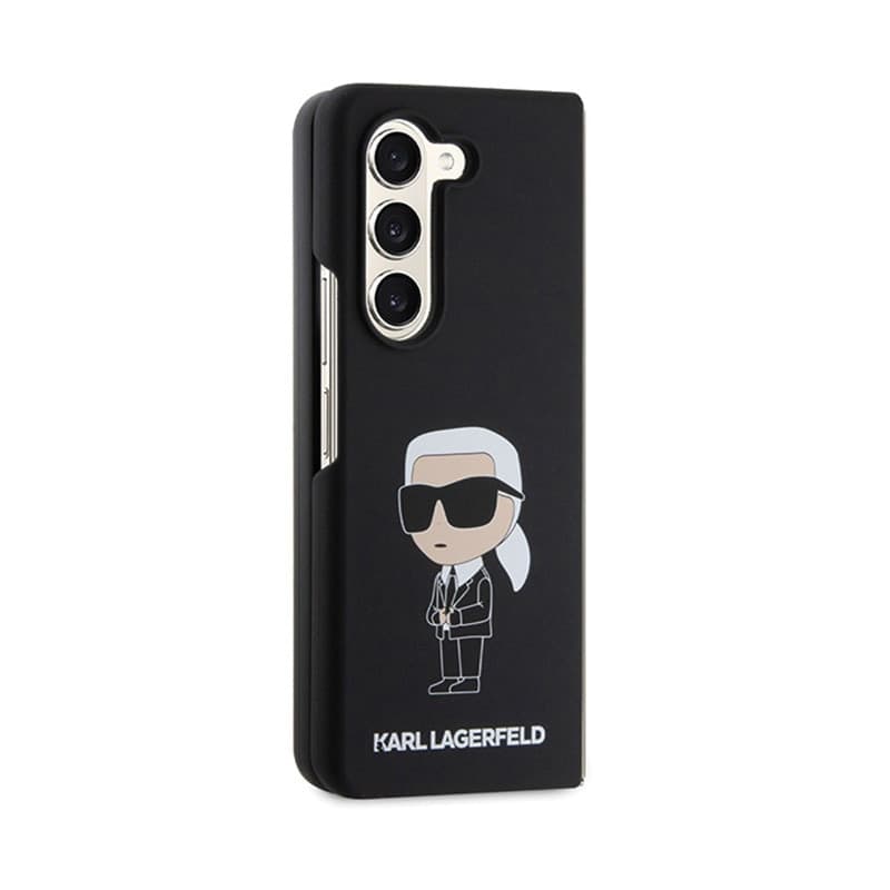 Karl Lagerfeld Silicone Ikonik - Samsung Z Fold 5 Case (black) - 5