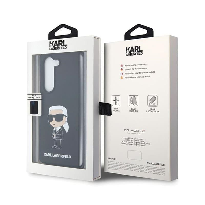 Karl Lagerfeld Silicone Ikonik - Samsung Z Fold 5 Case (black) - 7