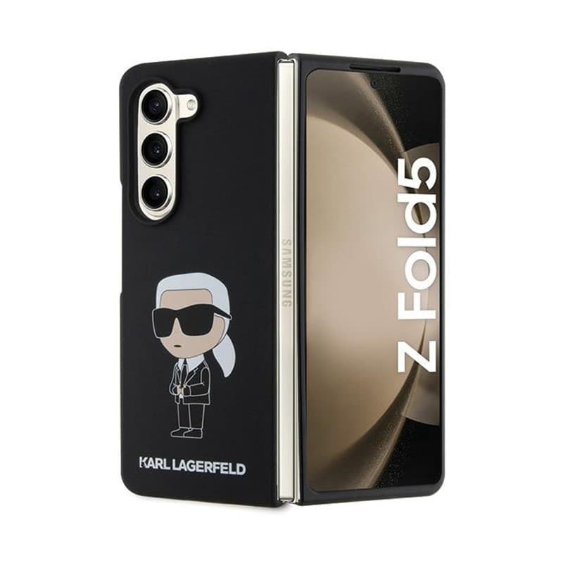 Karl Lagerfeld Silicone Ikonik - Samsung Z Fold 5 Case (black) - 8