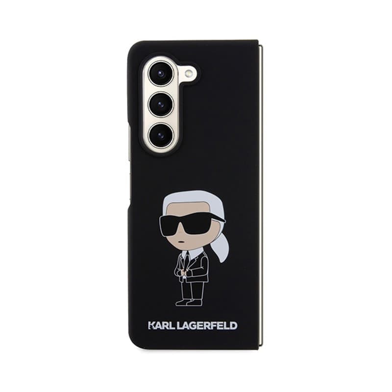 Karl Lagerfeld Silicone Ikonik - Samsung Z Fold 5 Case (black) - 9
