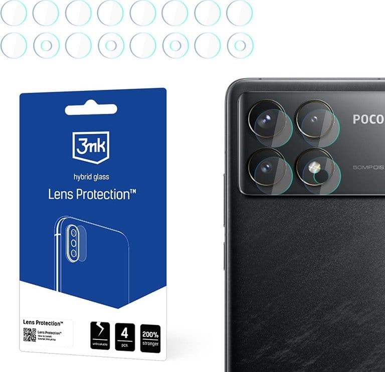 3mk Lens Protection - Camera lens glass for POCO F6 Pro (4 sets) - 2