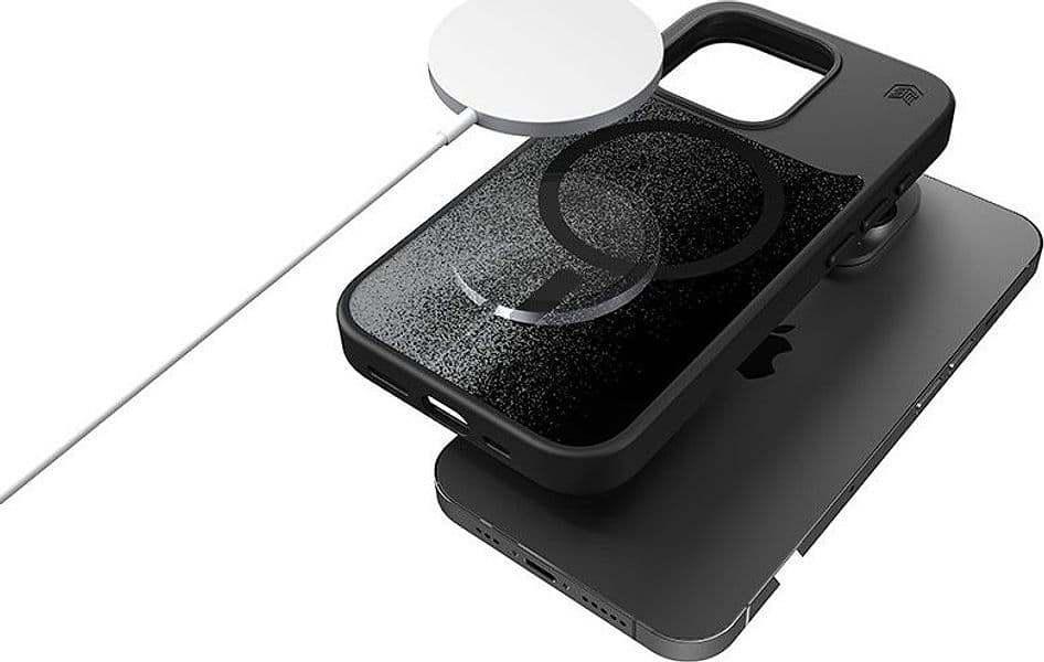 STM Relax Sand MagSafe - Case for iPhone 15 Pro Max (Black / Grey) - 20
