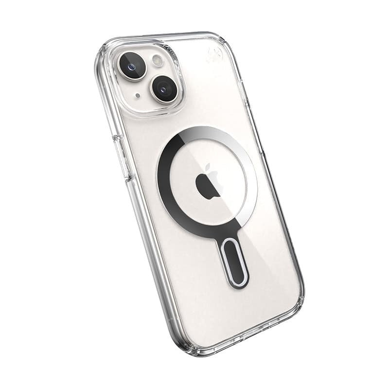 Speck Presidio Perfect-Clear ClickLock & MagSafe - Custodia per iPhone 16e / iPhone 15 / iPhone 14 / iPhone 13 (Trasparente / Fi - 6