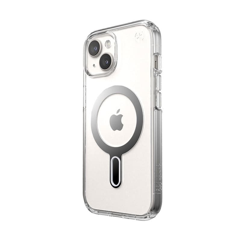 Speck Presidio Perfect-Clear ClickLock & MagSafe - Custodia per iPhone 16e / iPhone 15 / iPhone 14 / iPhone 13 (Trasparente / Fi - 7
