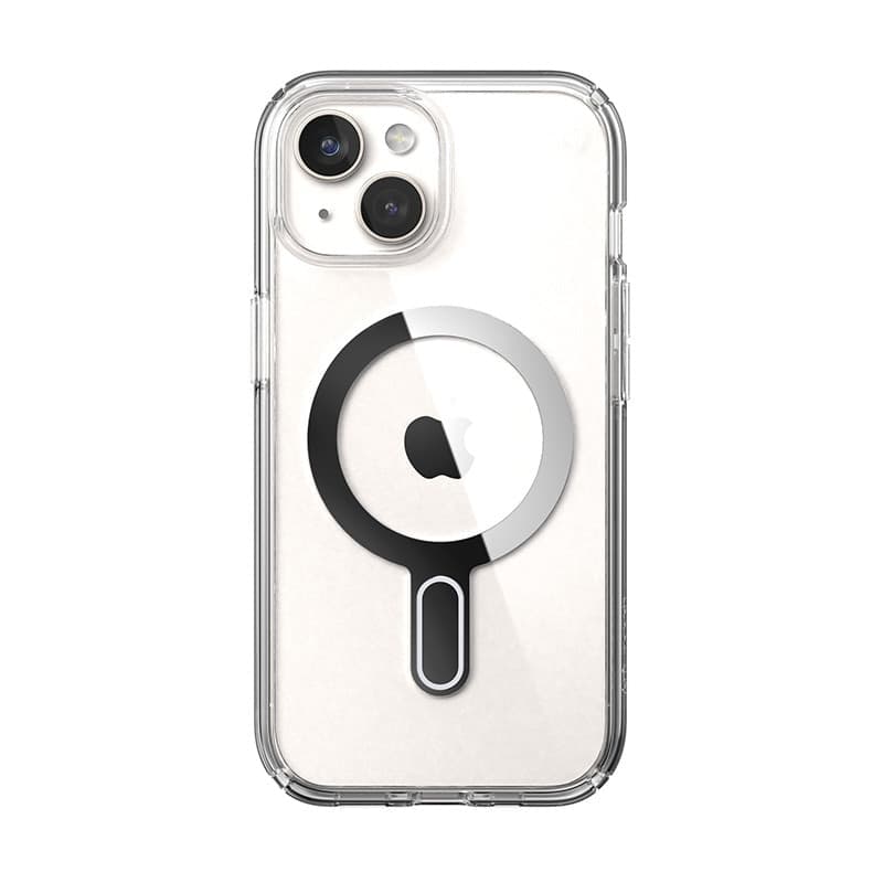 Speck Presidio Perfect-Clear ClickLock & MagSafe - Custodia per iPhone 16e / iPhone 15 / iPhone 14 / iPhone 13 (Trasparente / Fi - 10