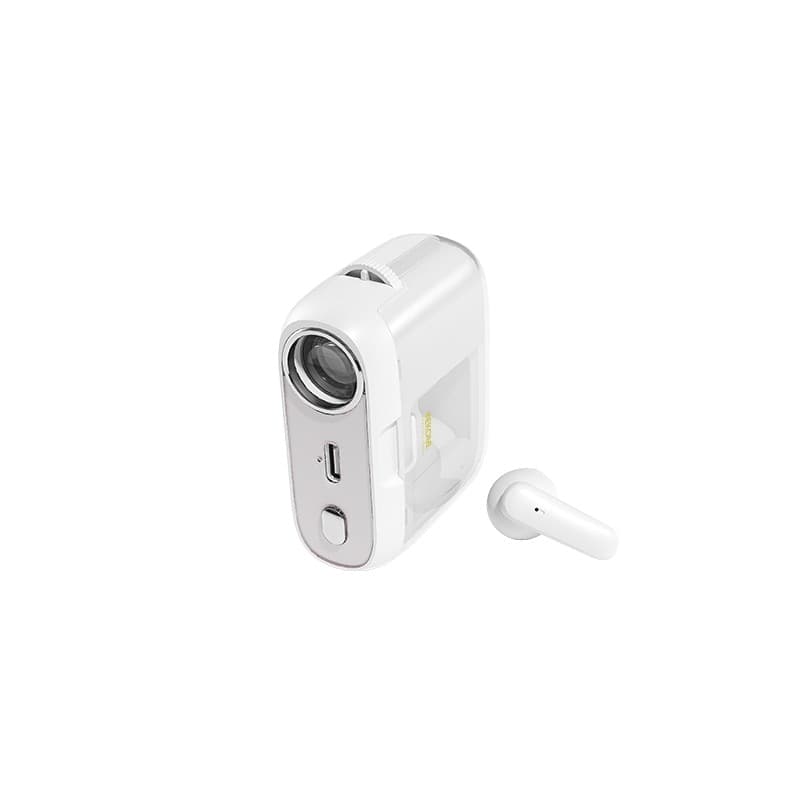 WEKOME S28 Pop Digital Series - Bluetooth V5.3 TWS wireless headphones with charging case with projector function (White) - 11