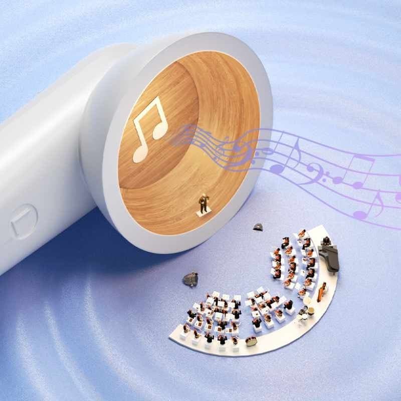 WEKOME S28 Pop Digital Series - Bluetooth V5.3 TWS wireless headphones with charging case with projector function (White) - 15