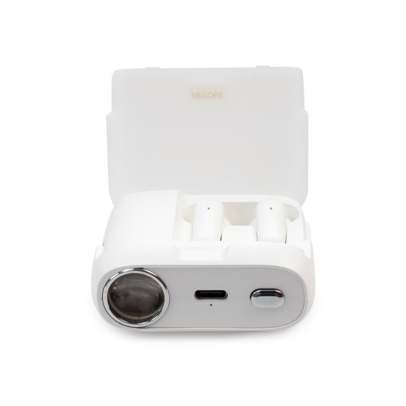 WEKOME S28 Pop Digital Series - Bluetooth V5.3 TWS wireless headphones with charging case with projector function (White) - 16