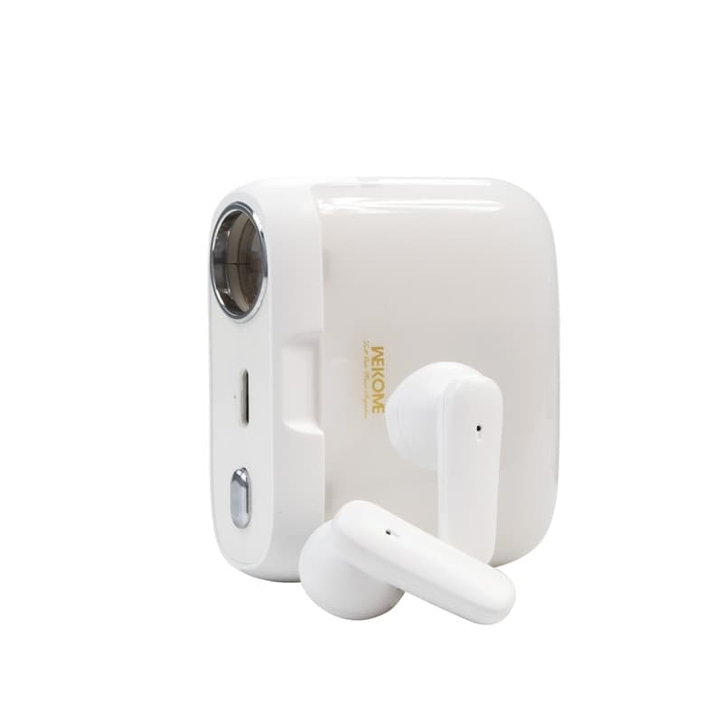 WEKOME S28 Pop Digital Series - Bluetooth V5.3 TWS wireless headphones with charging case with projector function (White) - 4