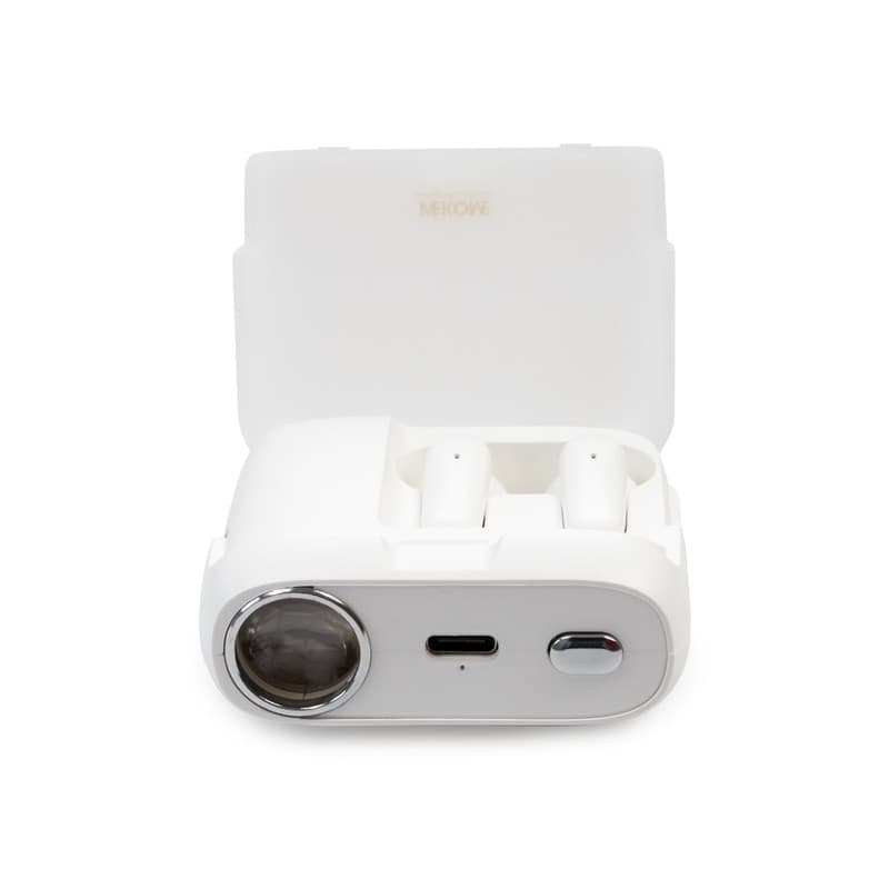 WEKOME S28 Pop Digital Series - Bluetooth V5.3 TWS wireless headphones with charging case with projector function (White) - 6