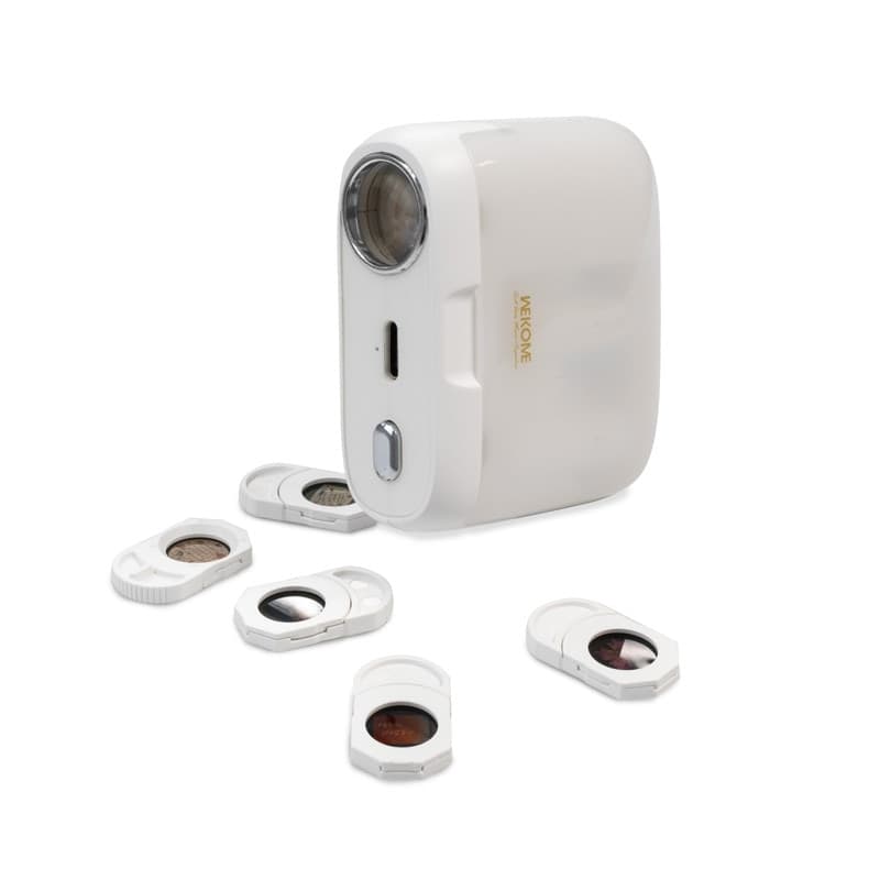 WEKOME S28 Pop Digital Series - Bluetooth V5.3 TWS wireless headphones with charging case with projector function (White) - 8