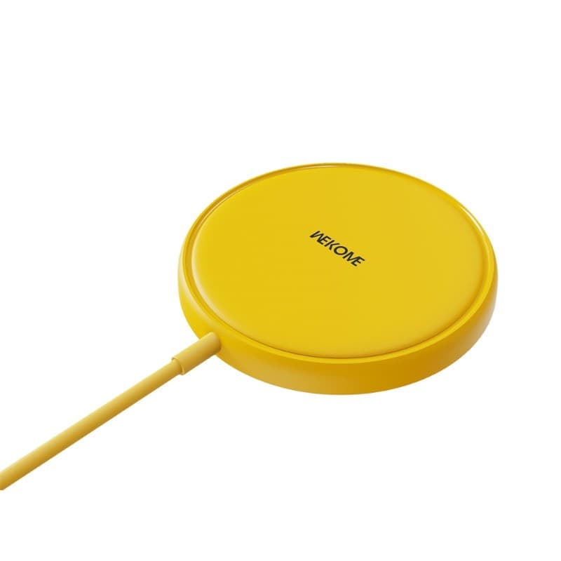 WEKOME WP-U166 Tint Series - MagSafe 15W Inductive Charger (Yellow) - 4