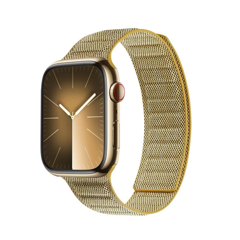Crong Melange - Cinturino magnetico per Apple Watch 38/40/41/42 mm (giallo melange)