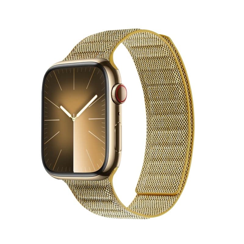Crong Melange - Cinturino magnetico per Apple Watch 38/40/41/42 mm (giallo melange) - 10