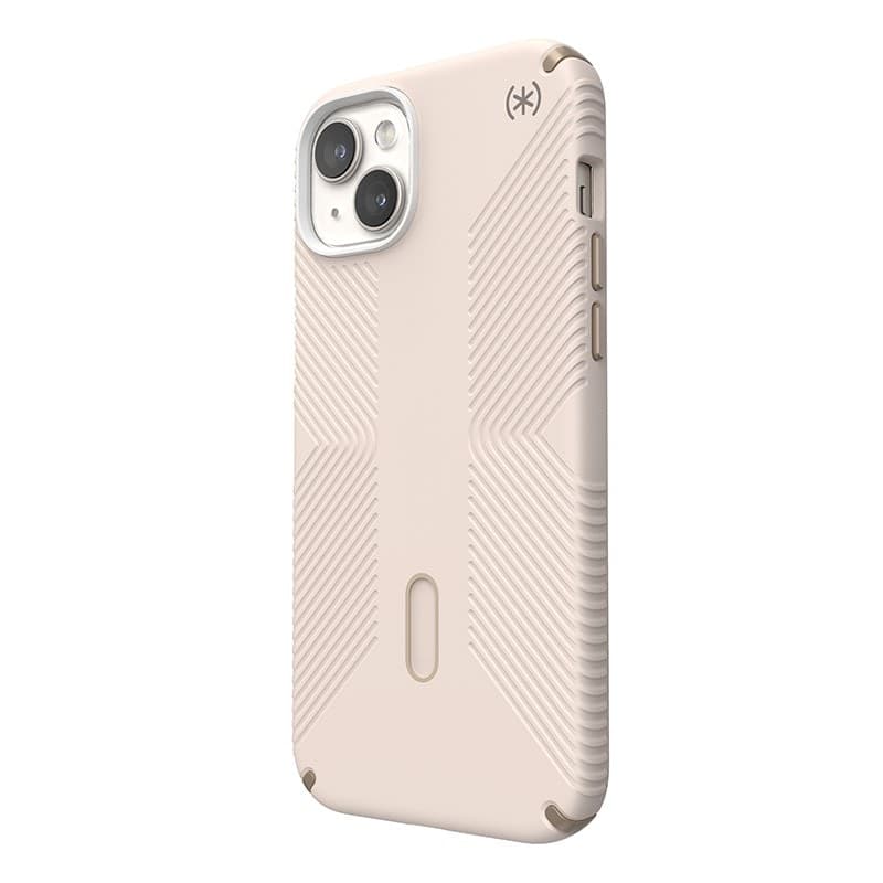 Speck Presidio2 Grip ClickLock e Magsafe - Custodia per iPhone 15 Plus / iPhone 14 Plus (Osso sbiancato / Oro antico / Marrone n - 17