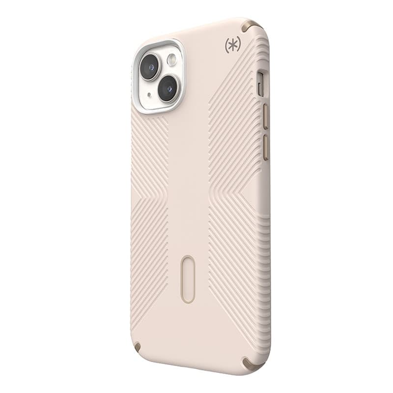 Speck Presidio2 Grip ClickLock e Magsafe - Custodia per iPhone 15 Plus / iPhone 14 Plus (Osso sbiancato / Oro antico / Marrone n - 7