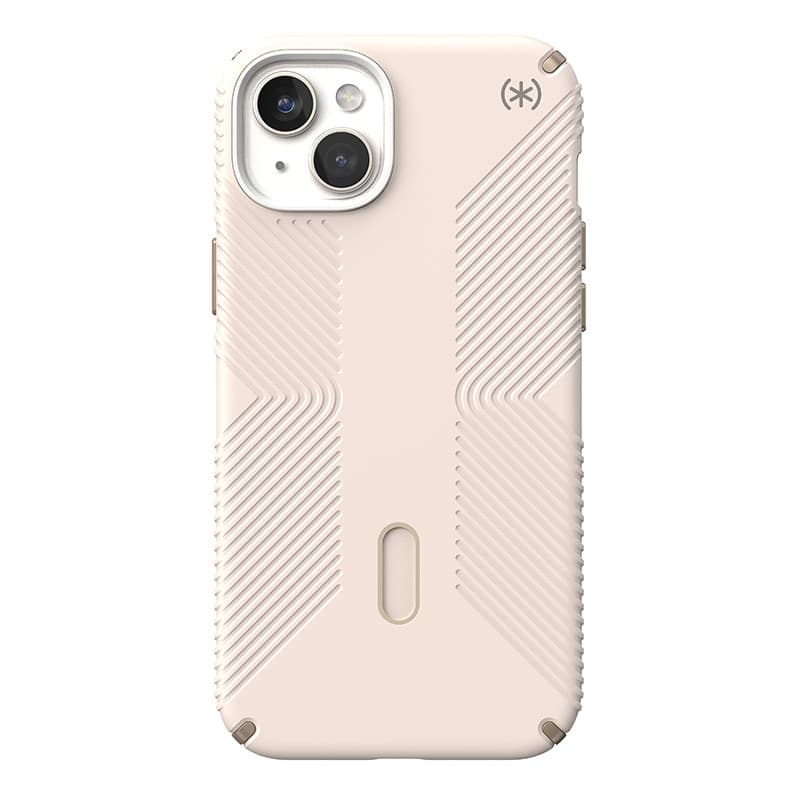 Speck Presidio2 Grip ClickLock e Magsafe - Custodia per iPhone 15 Plus / iPhone 14 Plus (Osso sbiancato / Oro antico / Marrone n - 9