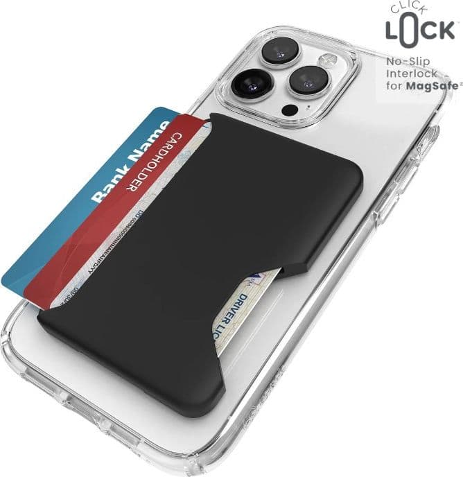 Portafoglio Speck ClickLock per MagSafe - Portafoglio magnetico MagSafe (nero) - 11