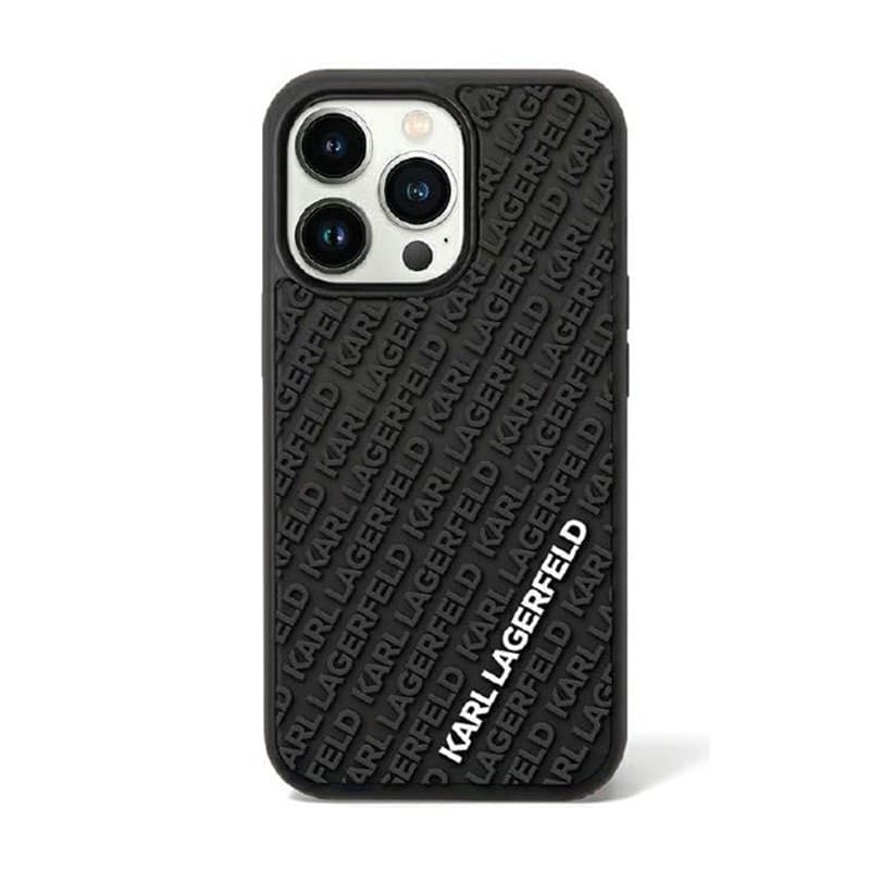 Karl Lagerfeld 3D Rubber Multi Logo - iPhone 11 Case (Black) - 2