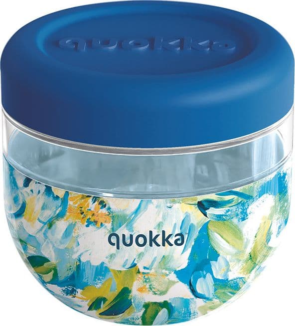 Quokka Bubble Food Jar - Contenitore per alimenti / Lunchbox 770 ml (Peonie blu)