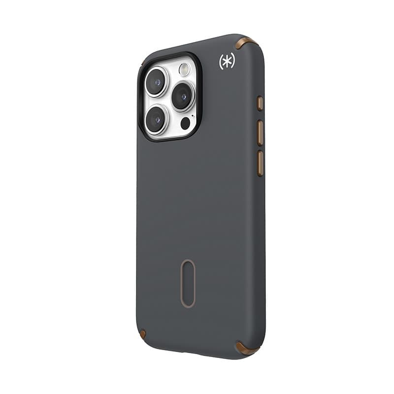 Speck Presidio2 Pro ClickLock e MagSafe - Custodia per iPhone 15 Pro (grigio antracite / bronzo freddo) - 7