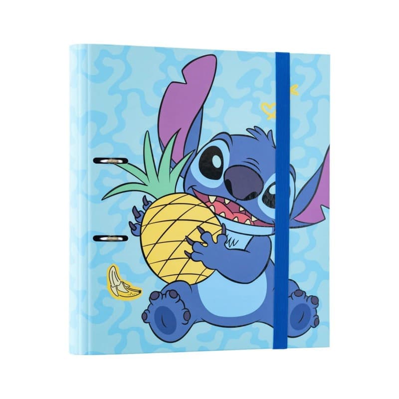 Disney Stitch - Raccoglitore A4 della collezione Tropical (2 anelli, elastico)