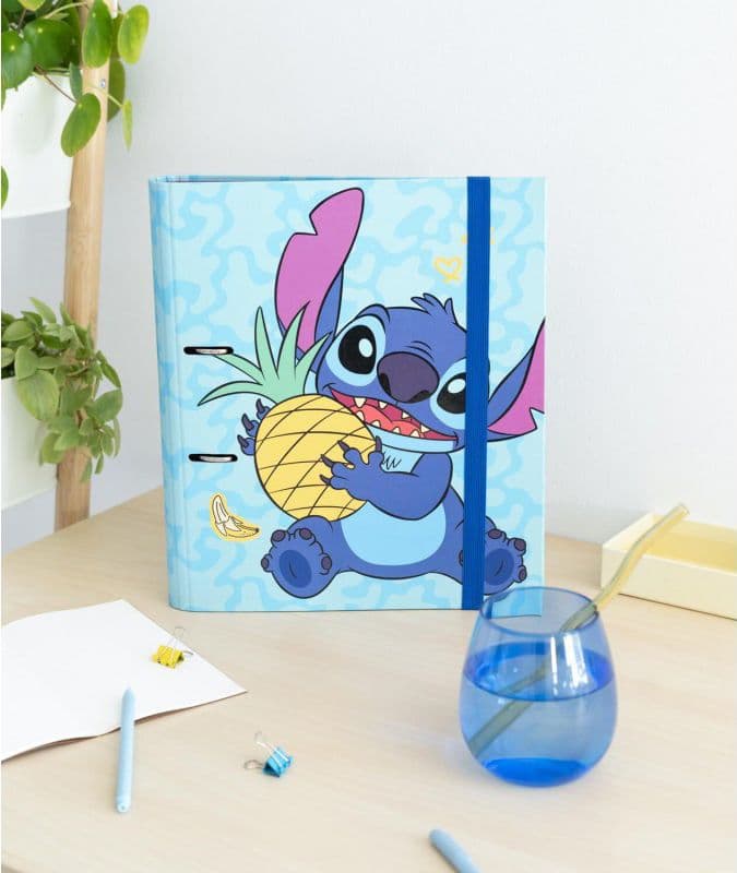 Disney Stitch - Raccoglitore A4 della collezione Tropical (2 anelli, elastico) - 4