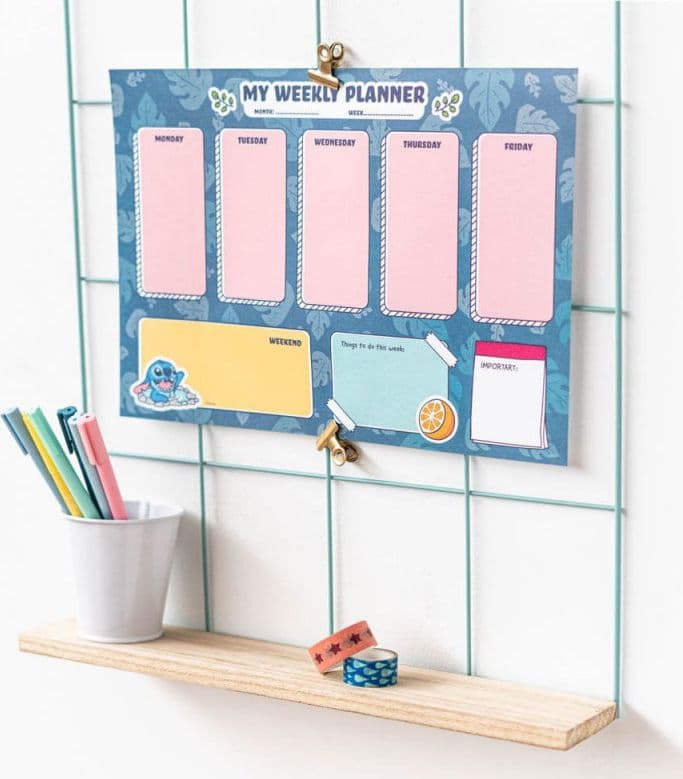 Disney Stitch - Agenda settimanale 54 pagine A4 - 6